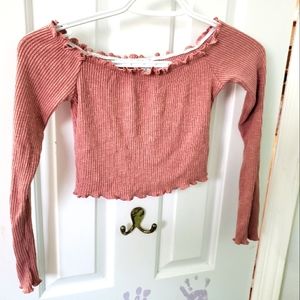Pink crop top